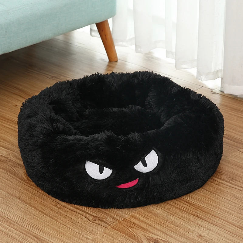 A-cute eye black Спальный домик для кошек, одеяло для щенков, пещера, дропшиппинг, зимний коврик для домашних животных, теплое гнездо для маленьких, средних и больших собак, кровать для домашних животных, кровати для собак, диван - Color: A-cute eye black