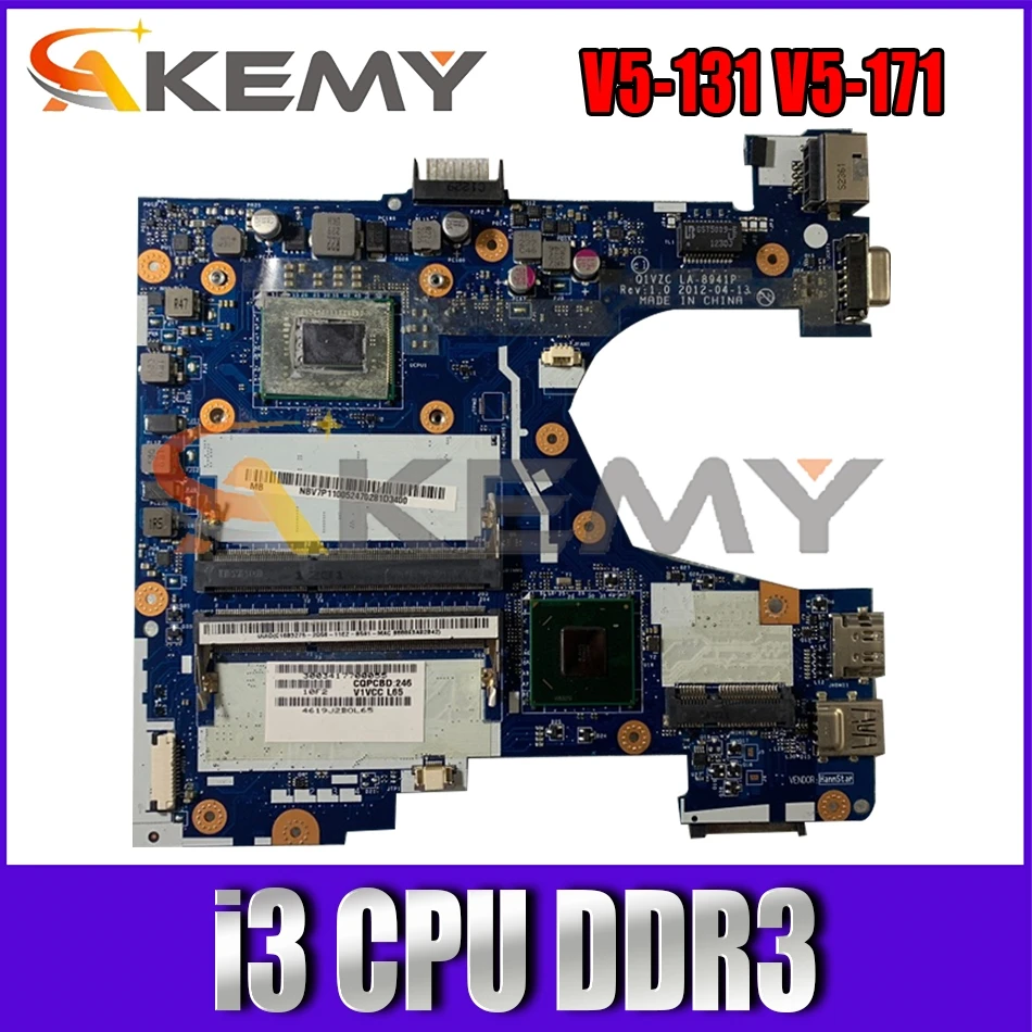 

Q1VZC LA-8941P Mainboard For Acer Aspire V5-131 V5-171 One 756 Laptop Motherboard With Intel i3 CPU DDR3 100% Fully Tested