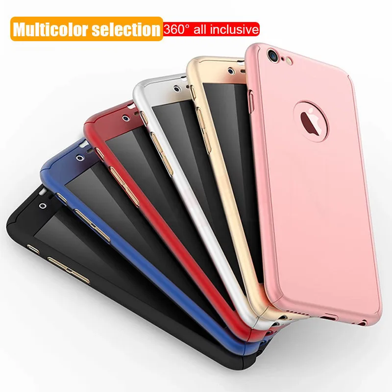 

360 Full Cover Phone Case For iPhone 11 12 Pro Max Protective Cases For iPhone 12 X XR XS MAX 6 7 8 Plus Case Cover With Glass