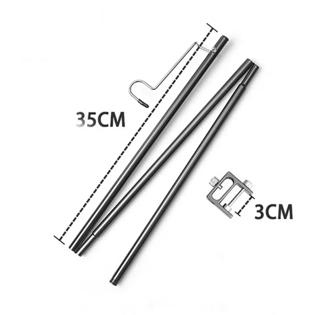 

Lamp Pole Detachable Collapsible Design Alluminum Alloy Folding Light pole for Camping dropshipping