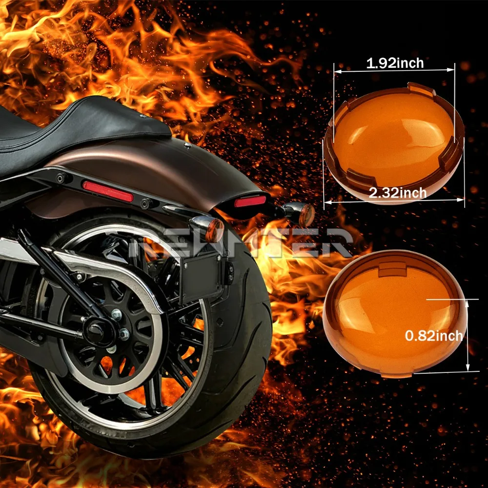Мотоциклетный индикатор поворота сигнальная крышка объектива для Harley Sportster 883 1200 Touring Road King Dyna Softail Heritage Fatboy