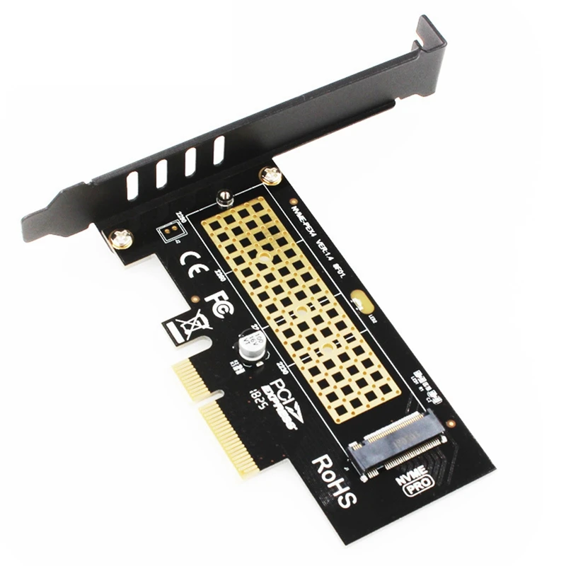 Переходная плата M.2 NVMe SSD Riser Card M.2-PCIE3.0 M KEY Gen3 для Windows 10 Mac OS PCI-E 3 0 X4 X8 X16 Adapter |