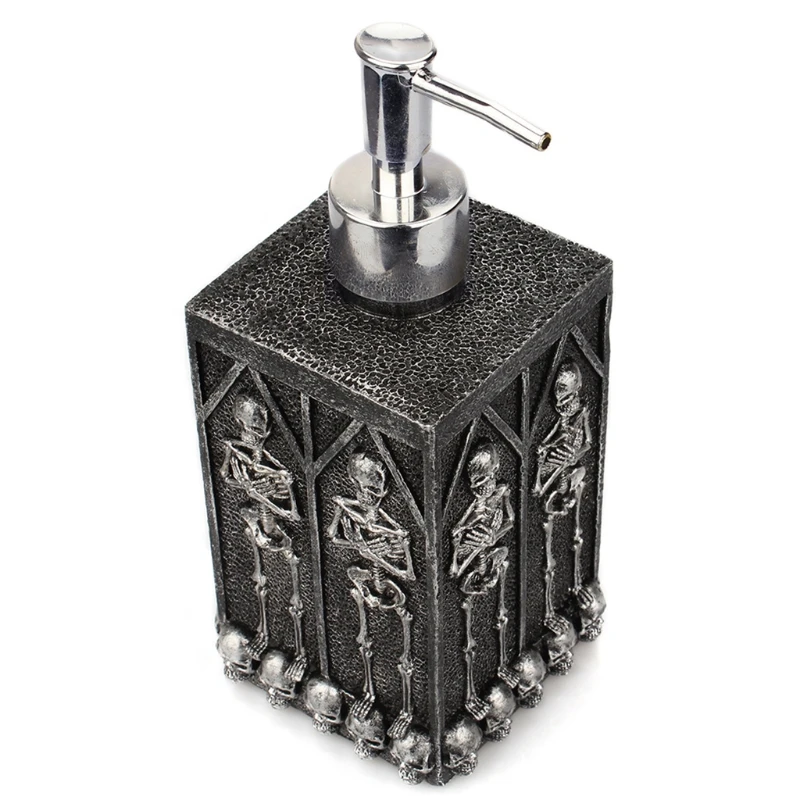 

460ml Halloween Skeleton Skull Pattern Empty Bottle Hand Sanitizer Dispenser