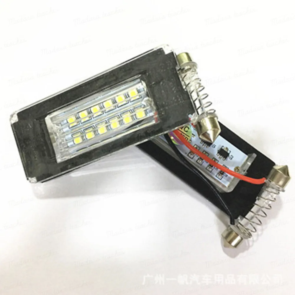 2Pcs No Error LED Number License Plate Light for BMW Mini Cooper R56 R57 R58 R59 XENON Xenon White Car Source 18SMD | Автомобили и