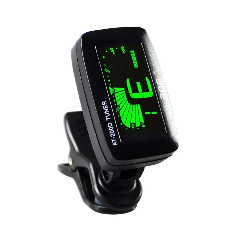 universal clip auf professionelle gitarre tuner mit digital chromatic lcd für elektrische akustische gitarre bass ukulele violine banjo free glob
