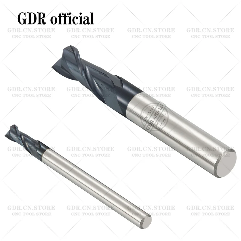 Фрезы для резки металла фрезы из сплава фрезерные концевые HRC60 2 канавки 4 мм 6 8 10 12