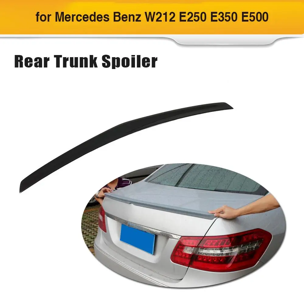 Задний спойлер для багажника из ПУ Benz W212 E550 E350 2010-2013 глянцевый черный/матовый