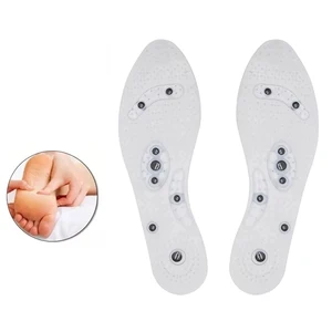 Магнитная терапия силиконовые стельки прозрачные стельки для похудения Массажная обувь для ухода за ногами подушка подошва унисекс