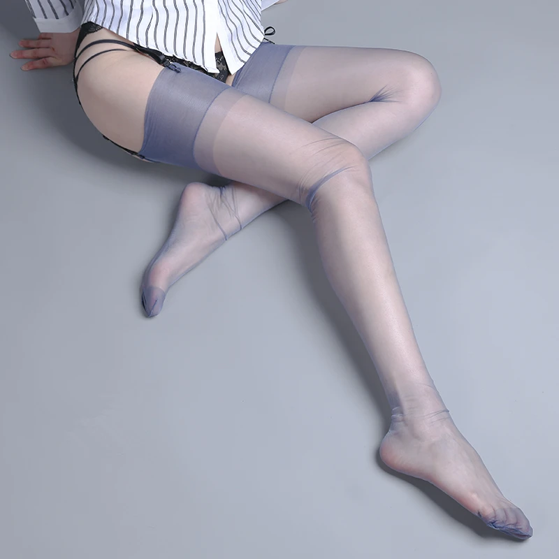 

Long Stockings 100% Nylon Non-elastic Thigh High Stockings 5D Ultra Thin Transparent Pantyhose 8 Colors Medias De Mujer