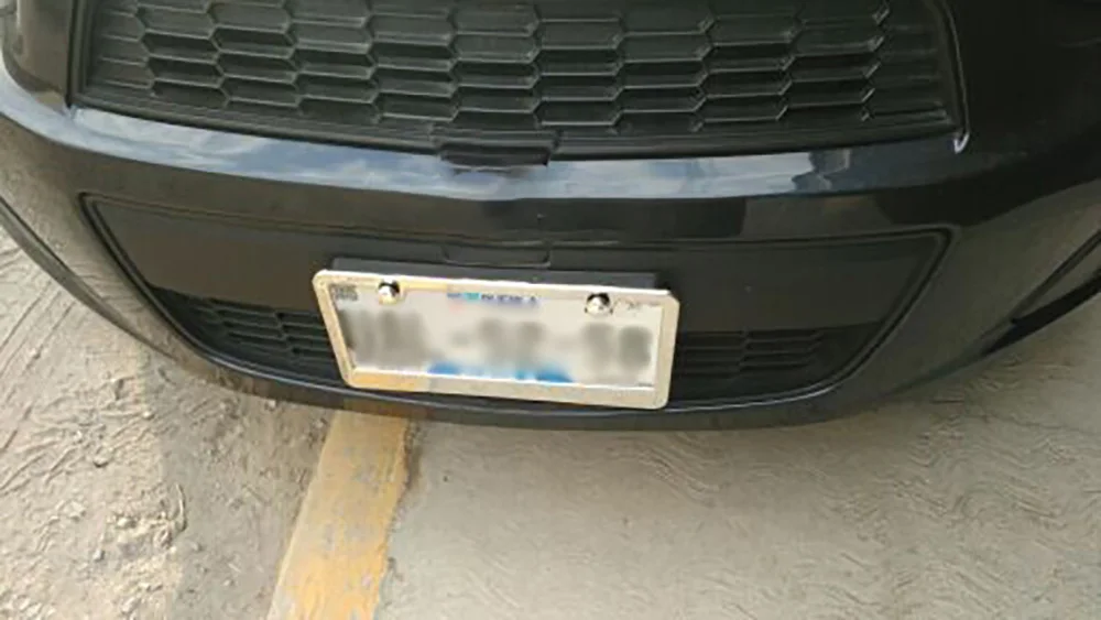 Оправа номерного знака из нержавеющей стали NS Modify 2 шт. оригинальная бирка 3K Твила