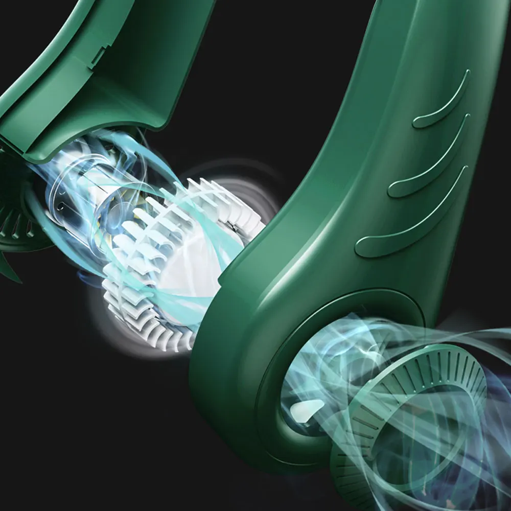 Ленивый подвесной шейный вентилятор бесшумный уличный спортивный маленький USB