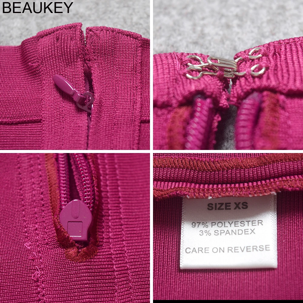 BEAUKEY фуксия 2019 Новое Женское Бандажное одноцветная бальная юбка одежда для