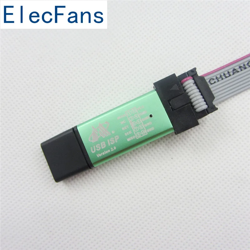 51AVR SCM кабель для загрузки USB ASP ISP USBASP USBISPAluminum Цветной корпус Поддержка Win7