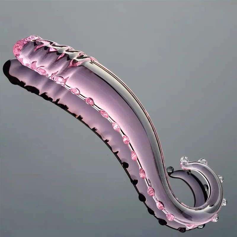 Интимные инструменты Tentacle дилдо из стекла пирекс стеклянная Анальная пробка