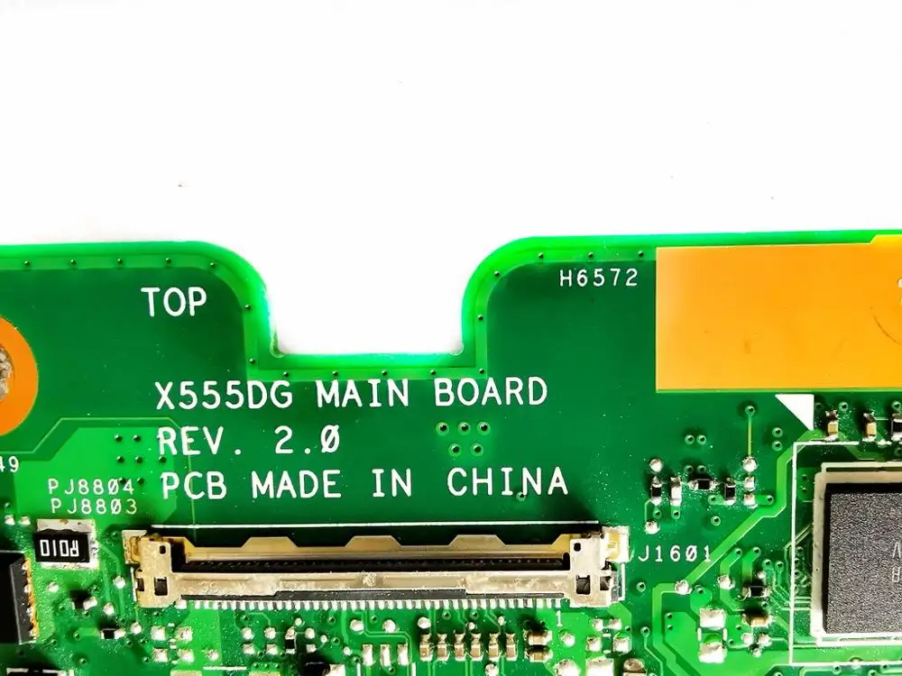Оригинальная материнская плата для ноутбука ASUS X555DG X555YI E2 7110 4 Гб R5 M320 2 REV 0