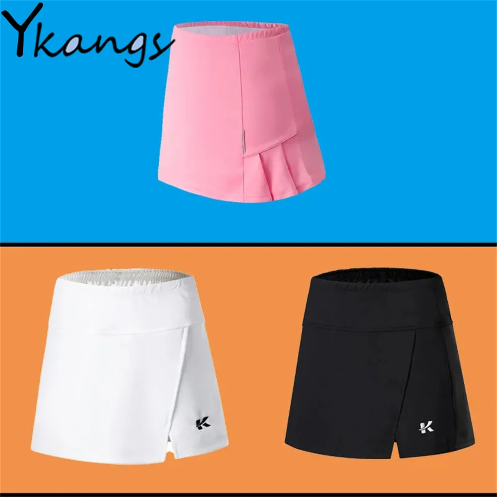 

Юбка нестандартного дизайна с разрезом для женщин, летние виды спорта, быстросохнущие теннисные шорты, шорты для бадминтона, элегантные кор...