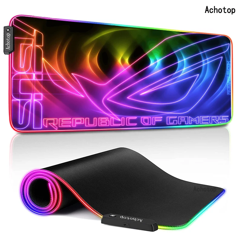 

RGB Large Mouse Pad Gaming Mouse Pad XXL Mat ASUS ROG Gamer Computer Mousepad Backlight Carpet Keyboard Desk Mats Mousepad Gamer