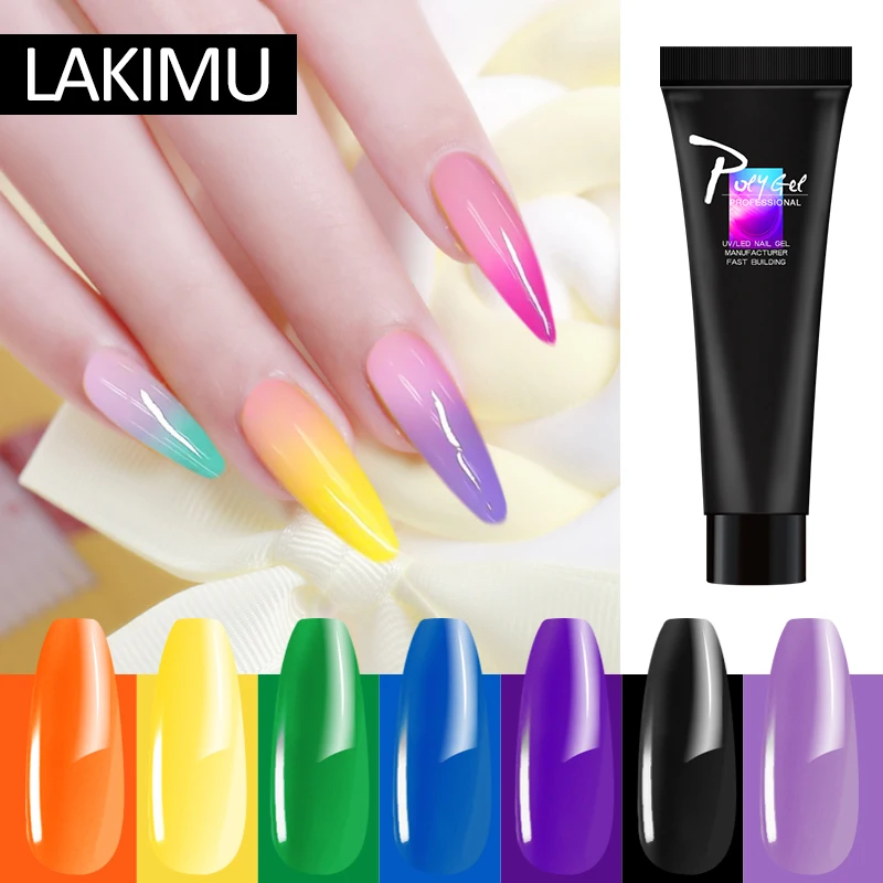 Цвета: розовый белый наращивание ногтей поли гель двойная форма off White сухих Polygel