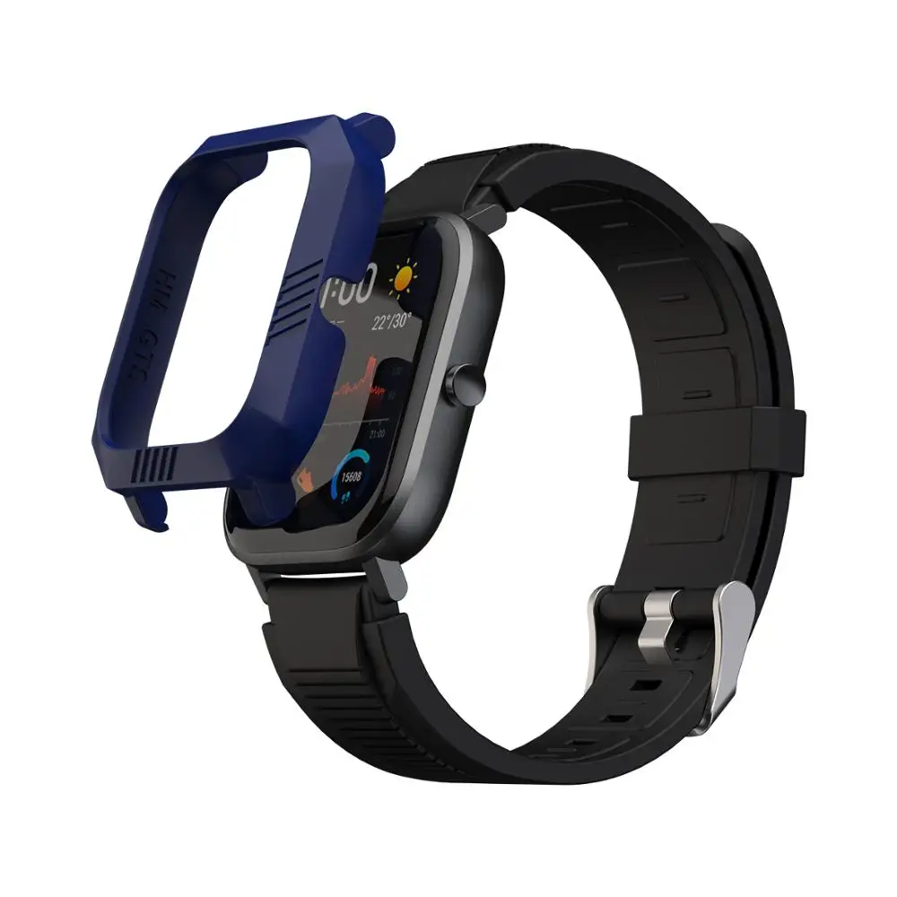 Midnight Blue Аксессуары для умных часов SIKAI для Xiaomi Huami Amazfir GTS, защитный чехол для умных часов для Huami Amazfit GTS, пленка для экрана - Цвет: Midnight Blue