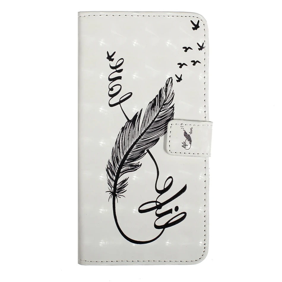 8 Feathers Роскошный чехол для Samsung Galaxy A3 A320 A5 J3 J5 J7 J4 J6 J8 S10 S9 S8 плюс S5 S6 S7 край из искусственной кожи и ТПУ на застежке чехол Coque - Цвет: 8 Feathers