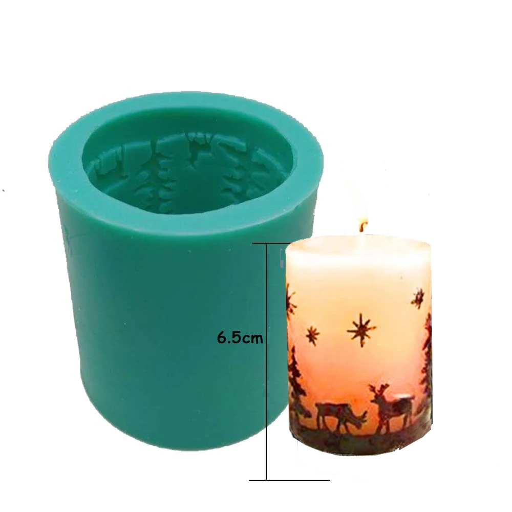 5 форм Рождественская свечная форма ручной работы для свечек и мыла