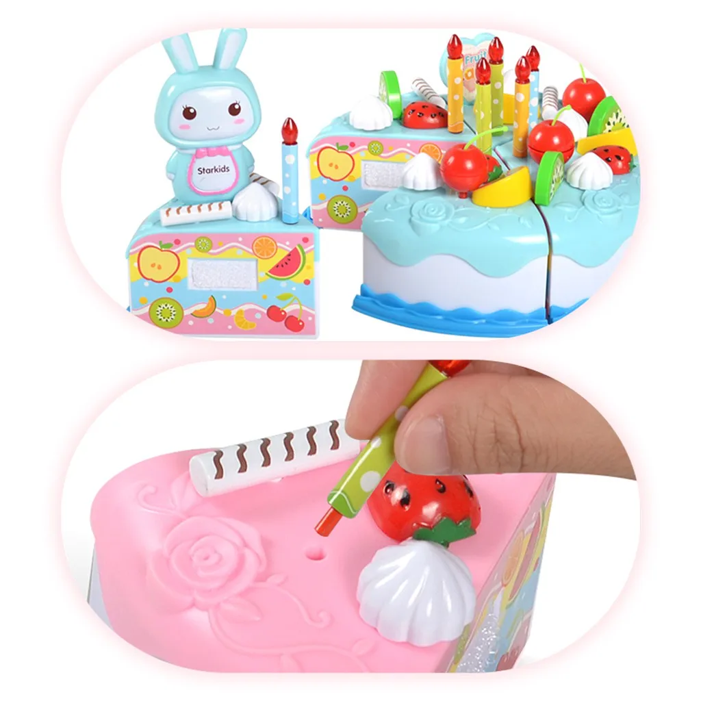 Новые DIY ролевые игры фруктовая резка торт на день рождения кухня еда игрушки Cocina