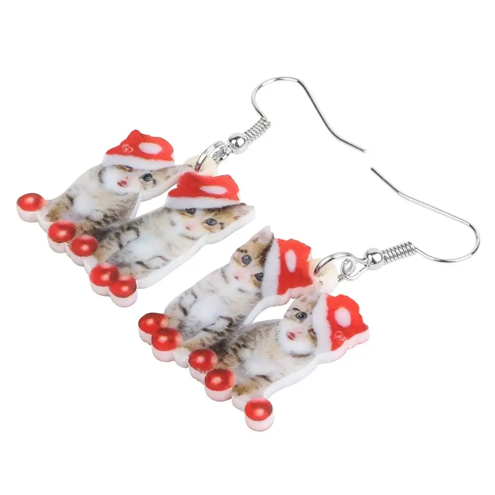 Bonsny акриловые рождественские двойные американские подростковые кошачьи шарики