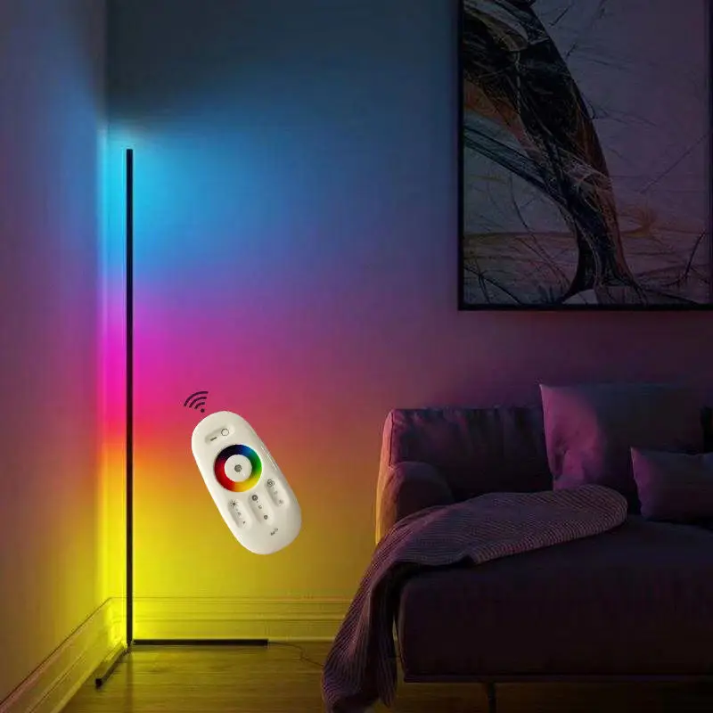 

Intelligent household atmosphere lamp control RGB phantom lights LED wall lamp contracted sitting room the bedroom floor lamp