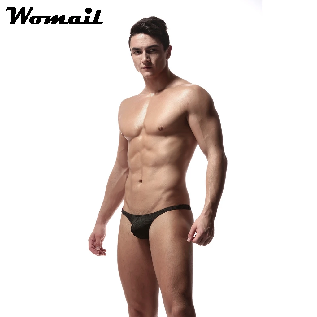 Женские Мужские плавки мужское сексуальное нижнее белье однотонные Трусы