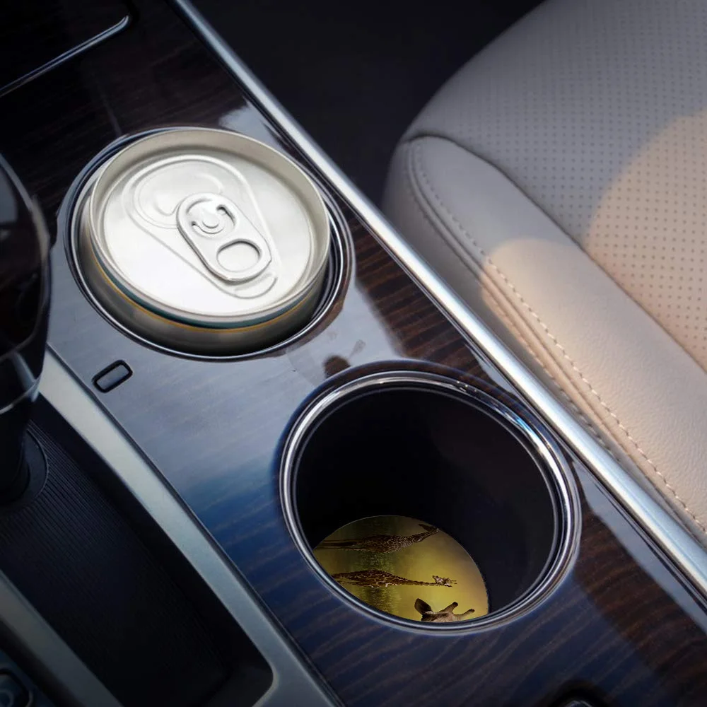 Керамические каменные круглые автомобильные подставки набор жираф лес вода