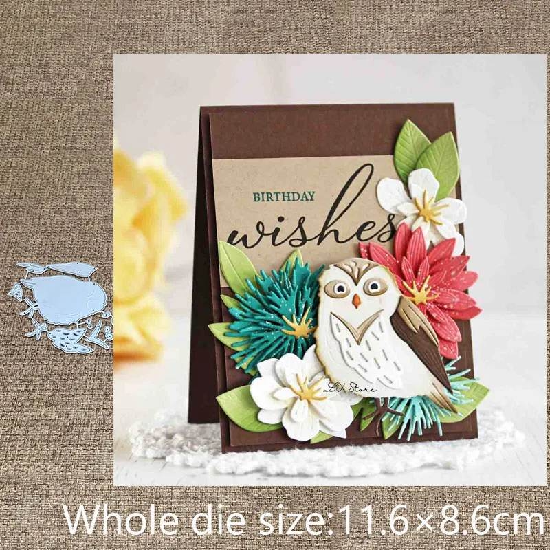

New Design Craft Metal stencil mold Cutting Dies owl bird decoration scrapbook die cuts Album Paper Card Craft Embossing