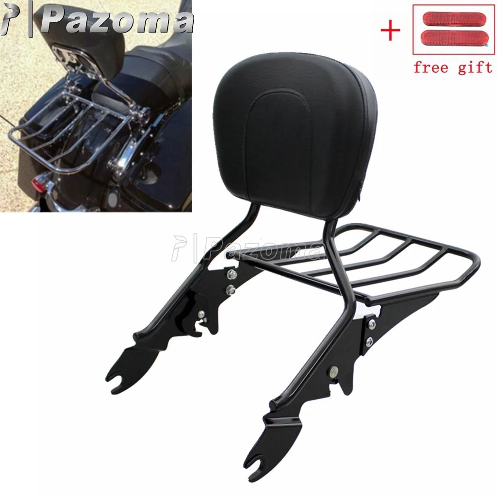 Багажная стойка для мотоцикла съемная сиденья подушка Harley Touring Road King Street