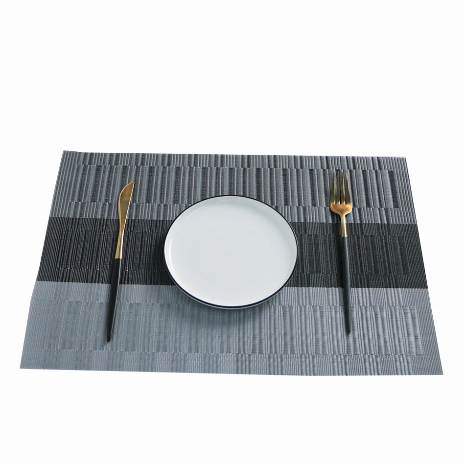 

Placemat 4 Sets Of Heat-Resistant Woven Placemats Washable PVC Mats Non-Slip High-Quality Plastic Table Mats For Dining Tables
