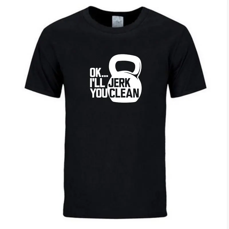 Новые летние мужские забавные фитнес-футболки повседневные топы с коротким