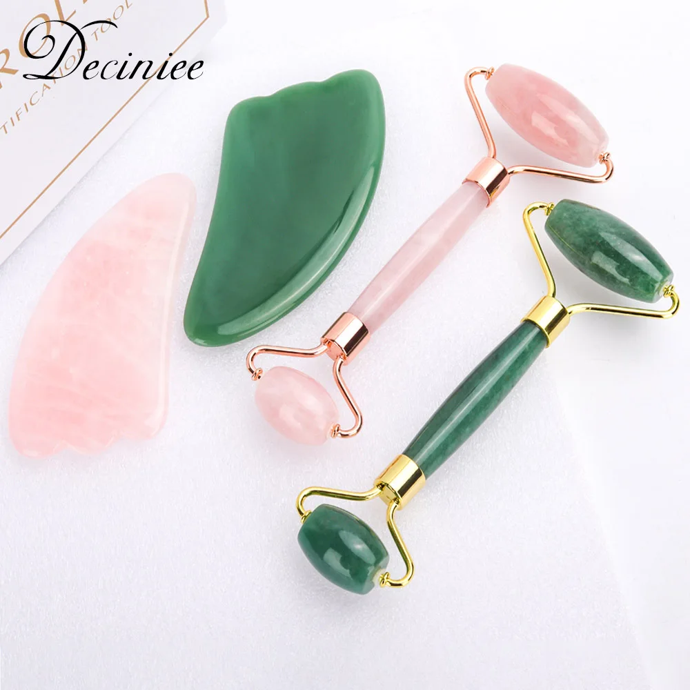 

Ролик для лица нефритовый роликовый массажер для лица подъемный инструмент натуральный нефрит массажный ролик для лица камень массаж кожи ...