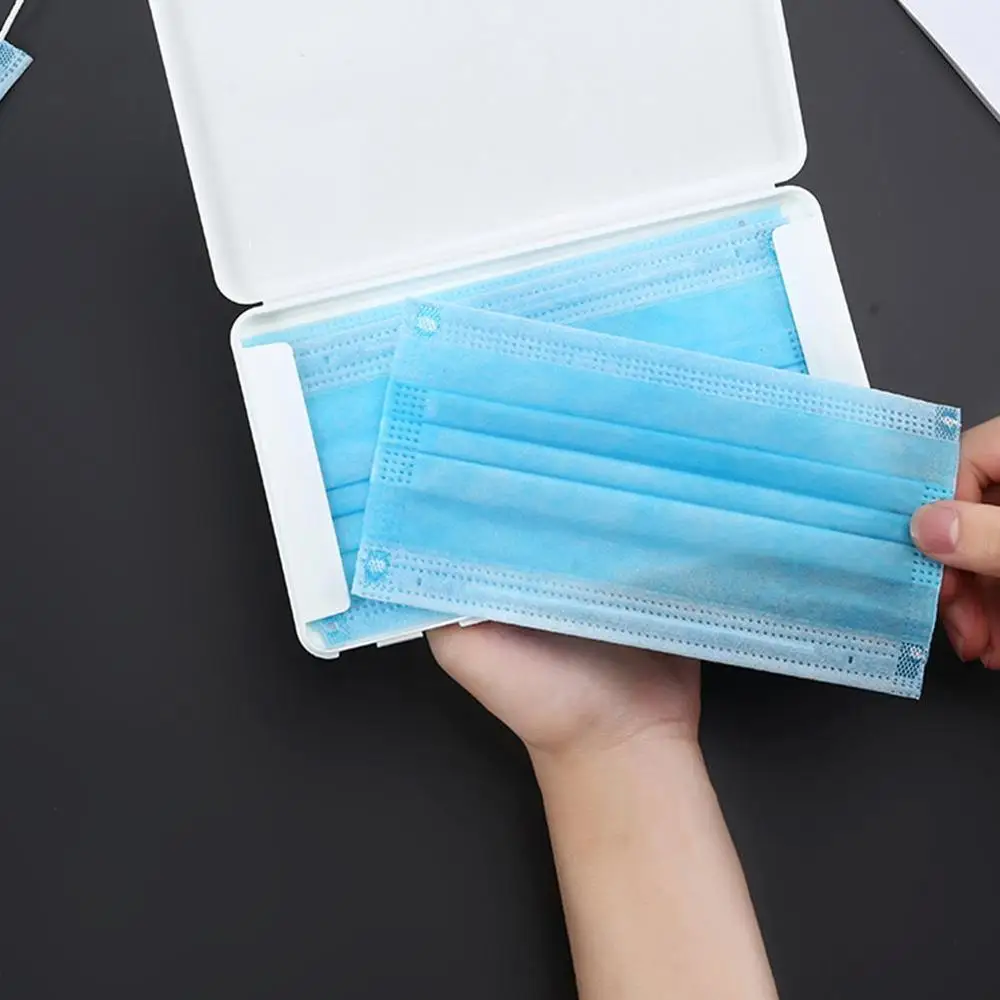 

Portable Dustproof Moisture-proof Storage Box Mask Case Storage Box Band-aid Bill Temporary Storage Folder Student Mask Box