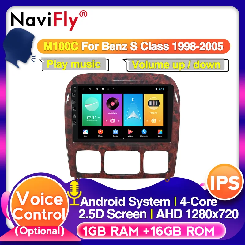 4G ips DSP Android 10 Автомобильный мультимедийный Авторадио gps для Mercedes Benz S Class W220 S280 S320 S350