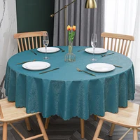 plastic round tablecloth european style hotel home kitchen cloth big round table antifouling and waterproof cloth tablecloth