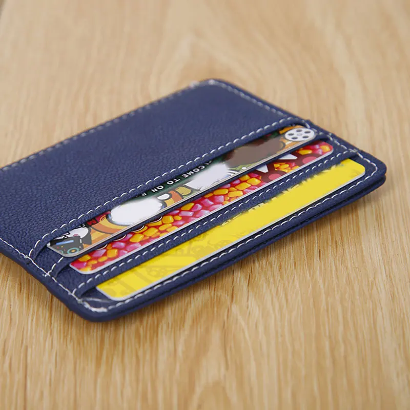 

Mini Card Holder Multi-Color Stylish Portable Wallets Fashion Card Wallet Unisex ID Holders Women Solid Color Card Holder