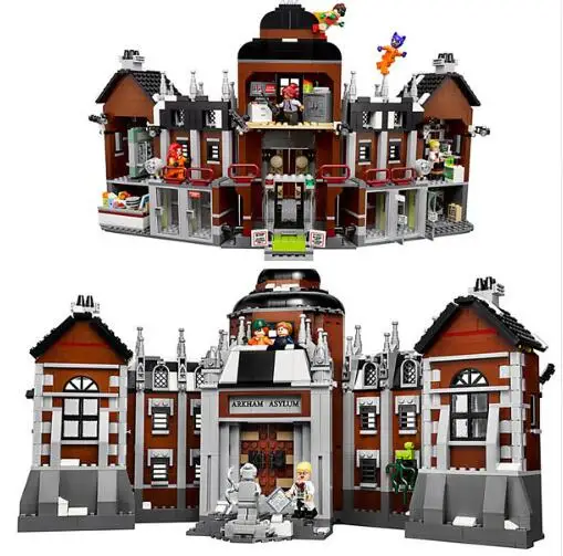07055 DC Супер Герои серии Arkham asyll Madhouse строительные блоки 1628 шт кирпичи игрушки подарок для совместимого героя 70912