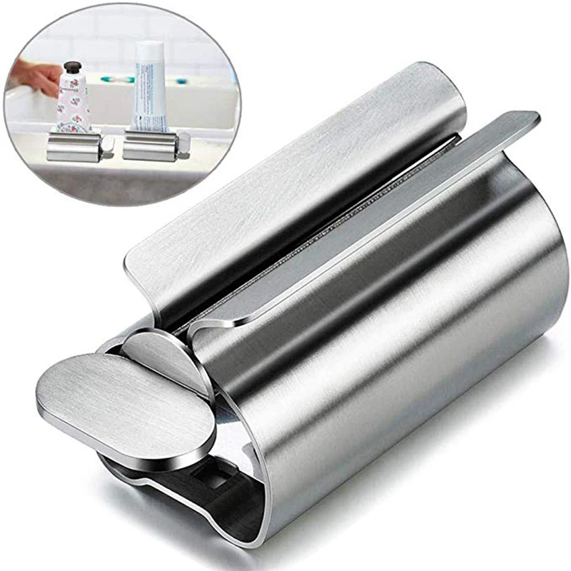 

Bathroom accessories set toothpaste squeezer tube dispenser cosmetic toothbrush holder