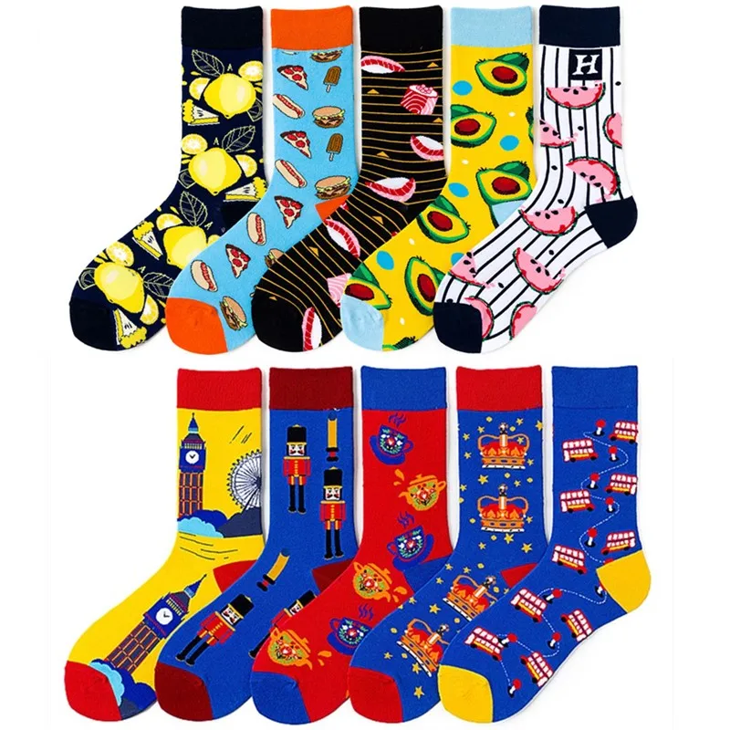 DOIAESKV смешные мужские носки хлопок Personalty унисекс уличные Crew Socks новинка пара Harajuku