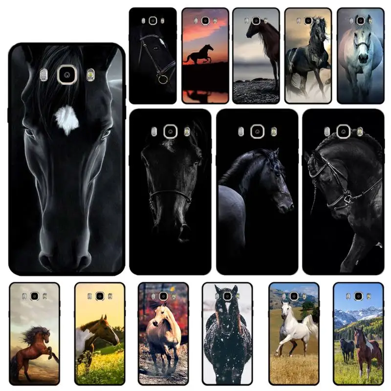 

YNDFCNB Horse Animal Painting Pattern Phone Case for Samsung J 4 5 6 7 8 prime plus 2018 2017 2016 J7 core