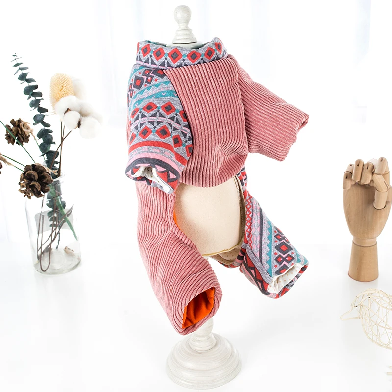 Одежда для собак маленьких и средних зимнее теплое пальто домашних животных