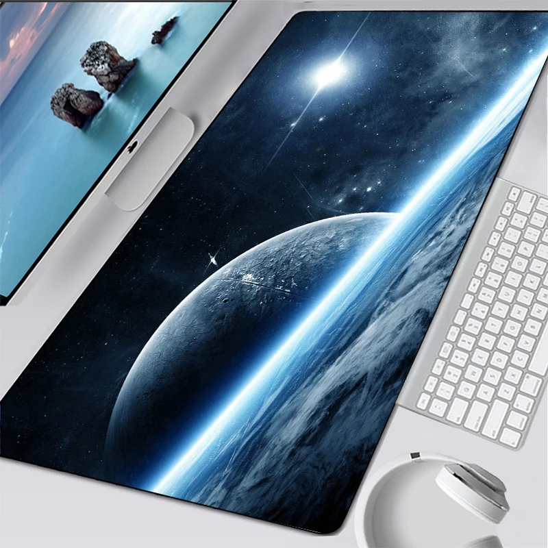 Модный коврик для мыши с космическим рисунком galaxy блокировкой края игровой