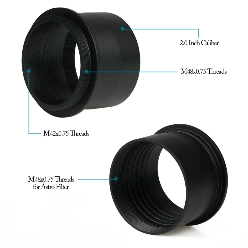 2 дюймовый к M48 Телескопический фотоаппарат т типа T с интерфейсом для адаптера