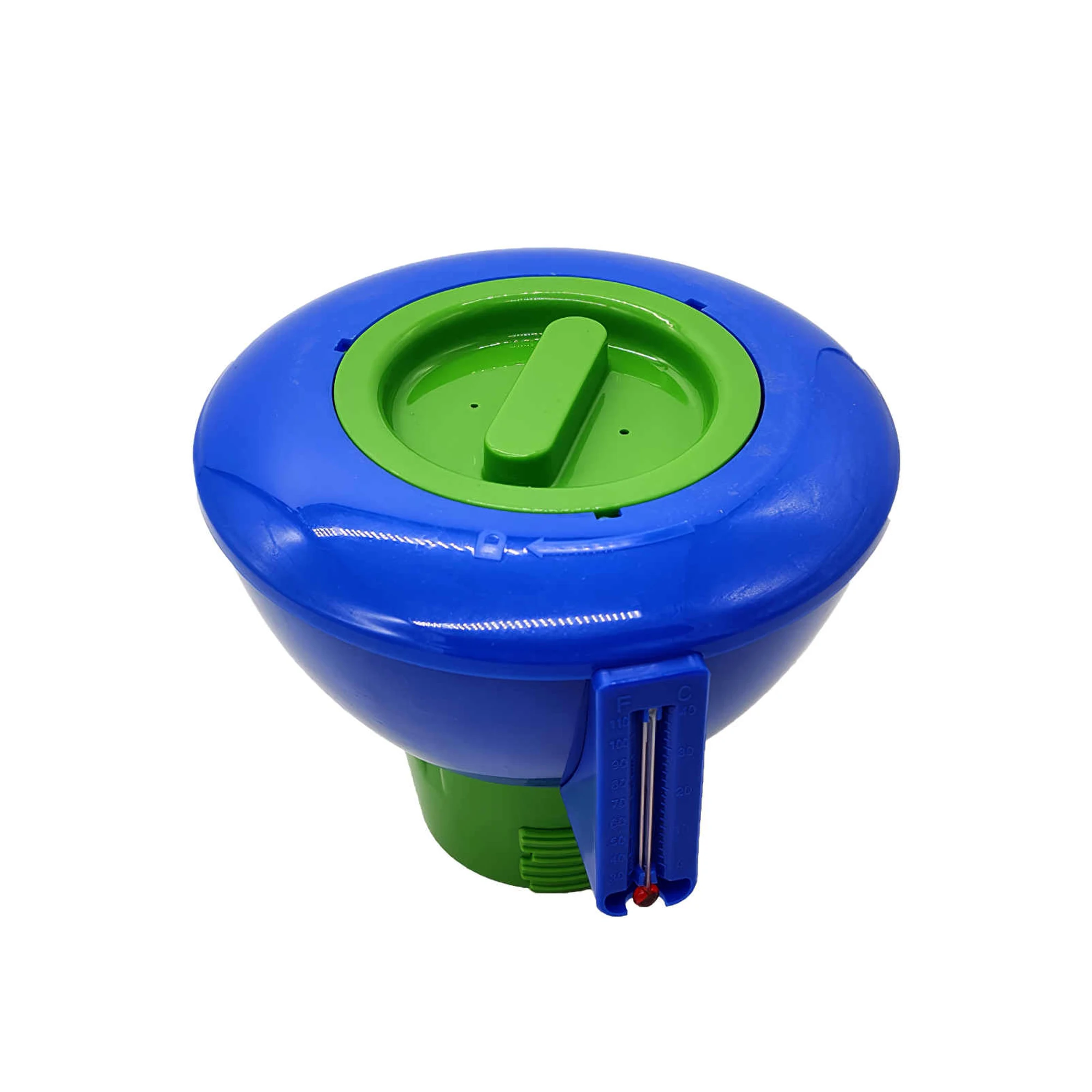 

7in Swimming Pool Floating Chemical Chlorine Dispenser Accessory Thermometer Disinfection Automatic Applicator Pump