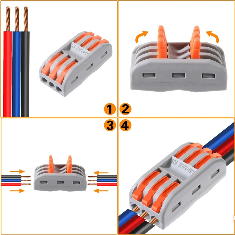 2-контактный 3-контактный 4-контактный 5-контактный универсальный компактный