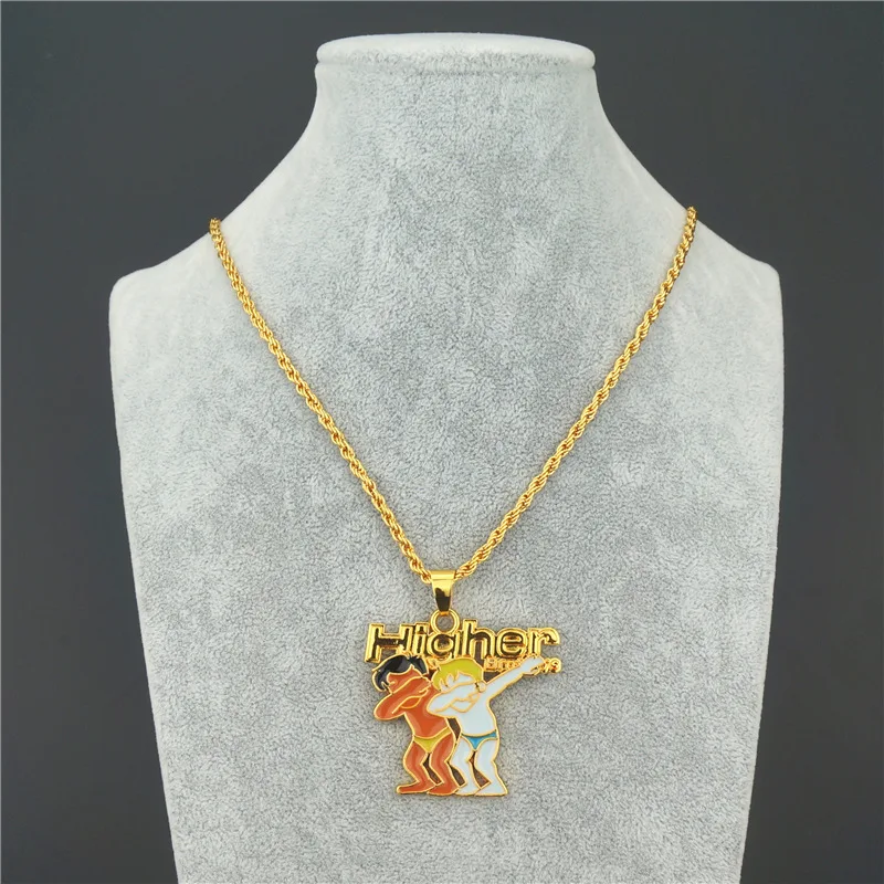 

Hip Hop Personality Hero Brother Love Chain Personality Metal Multilayer Long Cool Simple Necklace For Women Men Fashion Jewelry