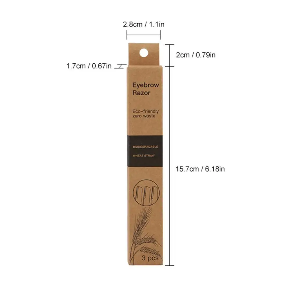 

Environmentally Friendly Material Eyebrow Scraper Portable Facial Biodegradable Material Eyebrow Trimmer